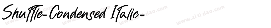 Shuttle-Condensed Italic字体转换